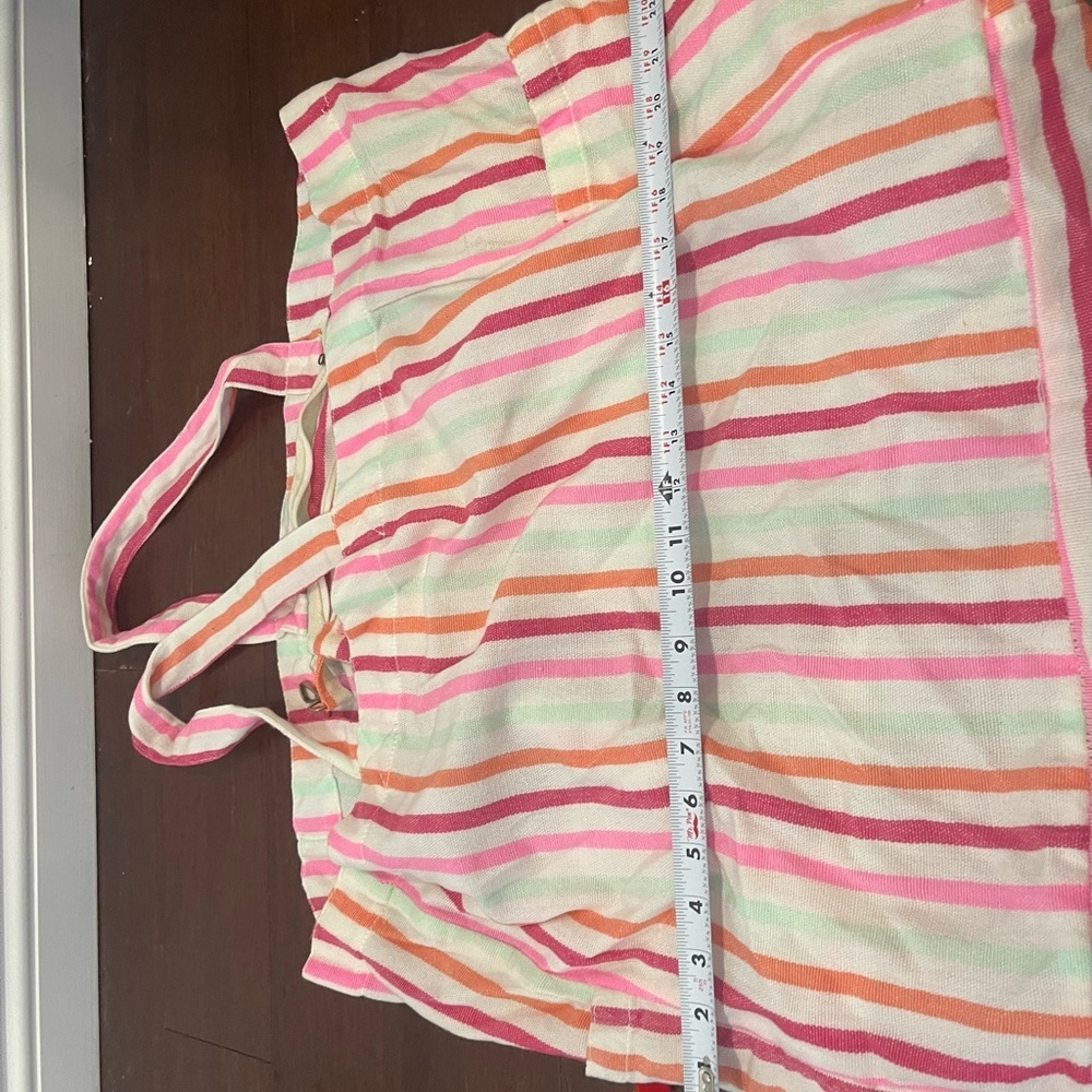 guc we the free Striped Pink and Orange multicolor Women's tote Bag - Picture 4 of 9